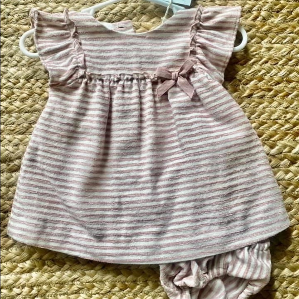 Zara Baby Dress and Bloomer Set